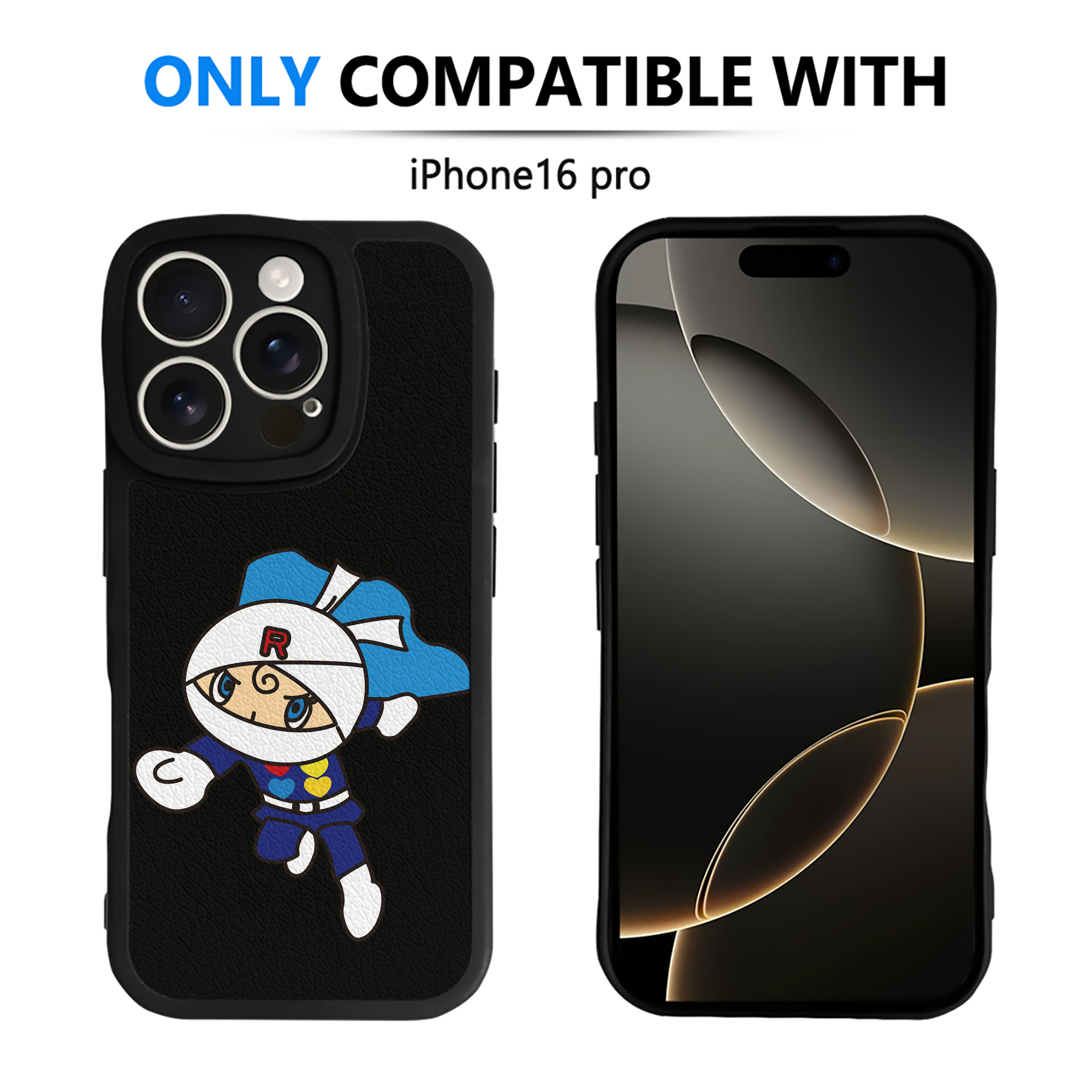 （画像用） アンパンマン Anpanman 【iPhone 16シリーズ対応】シリコンスマホケース（レザー調） 材質：シリコン